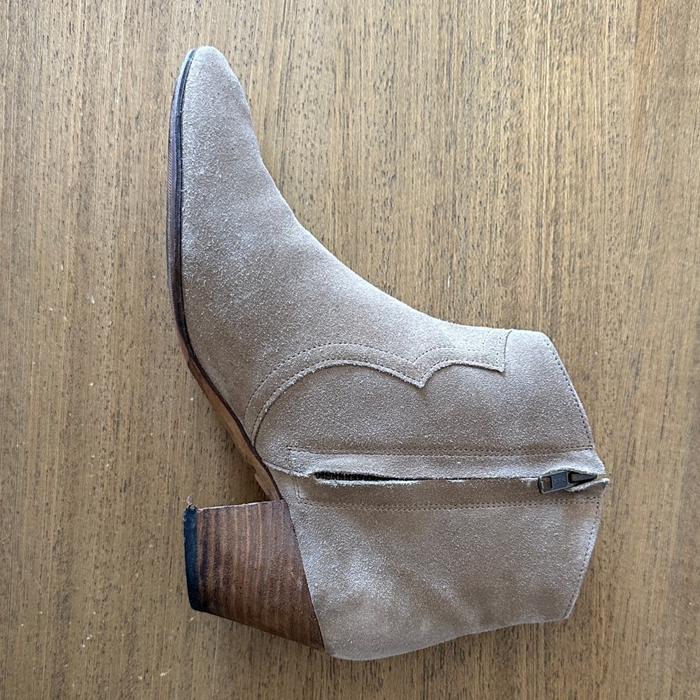 Isabel Marant Tan Suede Ankle Booties - Picture 5 of 11